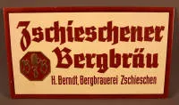 Bierreclamebord, begin 20e eeuw, Saksen