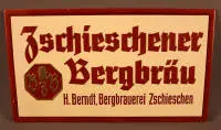 Bierreclamebord, begin 20e eeuw, Saksen