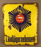 搪瓷牌 "Landjägernebenamt"，20世纪20年代，德国北部