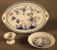 Plateau en porcelaine de Fürstenberg et autres, seconde moitié du 20e s., allemand