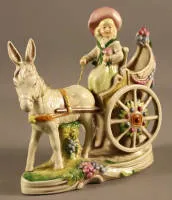 Carruaje de porcelana Turingia años 50-70 de la RDA