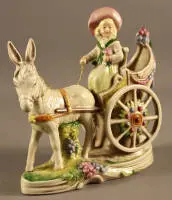 Calèche en porcelaine Thuringe années 50-70 de la RDA