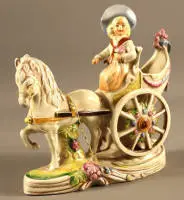 Calèche en porcelaine Thuringe années 1950-1970 RDA