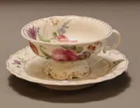 Biedermeier-vitrinekopp, Schlesien ca. 1830-50