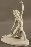 Figurine en porcelaine sportive Tettau, milieu du 20e s., allemande