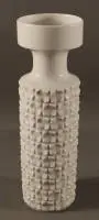 Vase en relief Meissen à épées croisées, années 1970 RDA