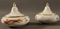 Deux boîtes à couvercle, marque aux épées Meissen, premier tiers du 20e s., allemand