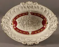 Meissen, marque aux épées, coupe d'apparat, historicisme vers 1900, allemand