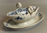 Teichert Meissen酱汁船，19世纪末历史主义风格，德国