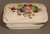 Boîte à allumettes en porcelaine vers 1880, Silésie