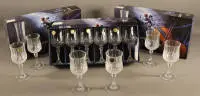 Lot de 24 verres à vin et à champagne, seconde moitié du XXe siècle, France