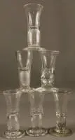 Lot - six verres Wachtmeister, allemands vers 1820-30