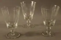 Trois verres à vin, seconde moitié du 19e s., allemand