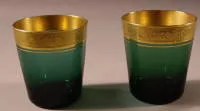 Coppia di bicchieri da acqua, primo terzo del XX sec., tedeschi