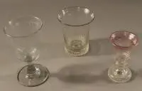 Lot de verres Biedermeier à rupture, premier tiers du 19e siècle, allemand