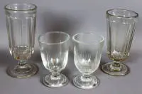 Quatre verres de taverne, historicisme XIXe/XXe s., allemand