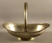 Coupe à anse Biedermeier en argent, allemande vers 1820