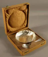 Cadeau de baptême en argent vers 1930, allemand