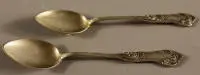 Deux cuillères à sucre baroques vers 1860, Allemagne centrale