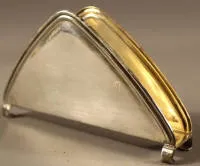 Porte-serviettes en argent, seconde moitié du XXe siècle, allemand