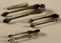 Lot de pinces à sucre en argent, Allemagne centrale 1830-1890