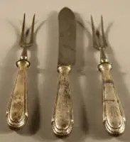 Service à découper en trois pièces, allemand vers 1920