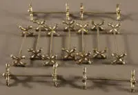 12 porte-couteaux pour couverts de chasse vers 1900, Allemagne du Nord