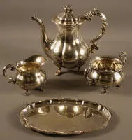 Pièce maîtresse à café en argent de qualité, début du 20e s., Danemark