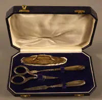 Nécessaire de manucure de voyage en argent, début du 20e siècle, allemand
