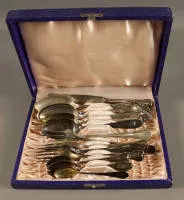 Overgebleven zilveren bestek, Duits 1900-1940