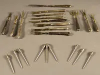 Fourchettes à servir en argent et plus, seconde moitié du XIXe siècle aux années 1930