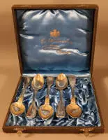 Set zilveren theelepeltjes, jaren 1920, Duits