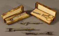 Fourchette à essuyer plus pince à sucre, premier tiers du 20e s., allemand
