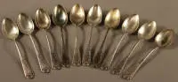 10 cuillères à café Art nouveau, allemandes 1910-1920
