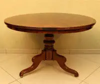 Mesa central Biedermeier hacia 1840, norte de Alemania probablemente Hamburgo