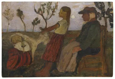 Paula Modersohn-Becker, Djeca s kozom i starom seljankom