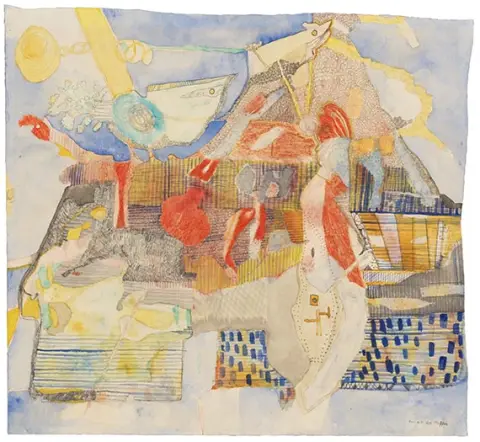 Gerhard Altenbourg, Ono s otiračima, 1955