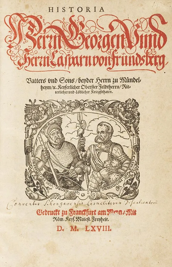 Adam Reissner, Historia, 1568.