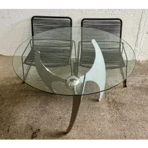 Masă de designer cu 2 scaune