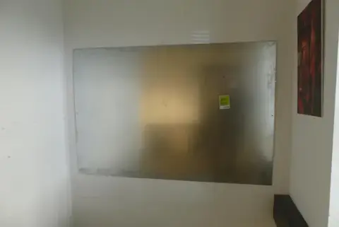 2 pz lavagna/lavagna magnetica, metallo argento
