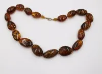 Collana, ambra, probabilmente limpida, 56 cm