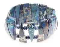 Jaspis-armbånd, ca. b-5 cm