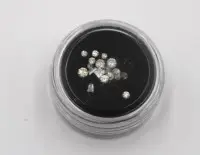 Lille konvolut brillanter/diamanter, ca. 0,68 karat