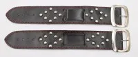 2 breite Leder-Uhrenbänder, L-22cm B-3,5cm