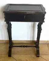 Mesa de costura de estilo Biedermeier tardío, norte de Alemania, hacia 1850-60