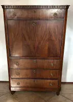 Vroeg-biedermeier secretaire ca. 1810, Noord-Duits