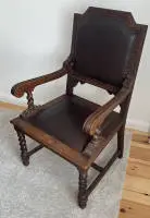 Historizm tarzı yazı masası sandalyesi ve daha fazlası, kuzey Almanya yak. 1880-1900