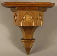Console murale néogothique, fin du XIXe s., Allemagne centrale