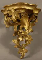 Console murale rococo, milieu du 19e s., France