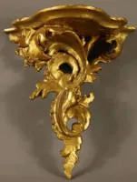 Consolă de perete în stil rococo, mijlocul sec. XIX, Franța